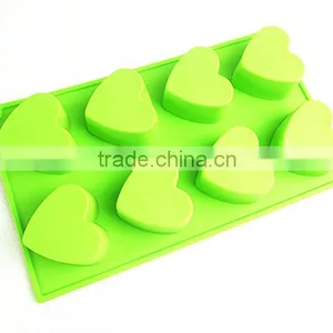 10114 8 Pcs Hearts Shape Silicone Cake Mold thumbnail-1