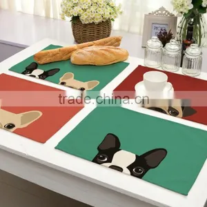 Animal Printing Table Dinner Napkin Linen Cotton Folding Design For Home Restuarant Decoration Pieces thumbnail-3