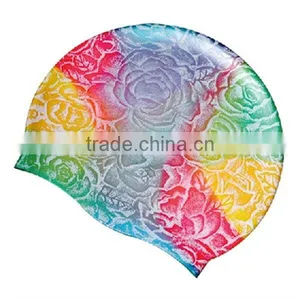 Personality Hot Sale Flower Swim Cap thumbnail-1