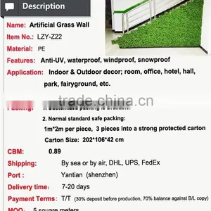 Indoor Artificial Climbing Wall Green Plants Artificial Wall thumbnail-2