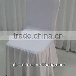 Swag Bottom Fitted Round Top White Spandex Banquet Chair Covers 50PCS A Lot Free Shipping thumbnail-2