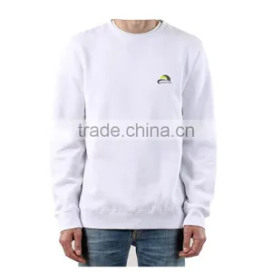 100% Cotton Plain White Sweatshirt thumbnail-2