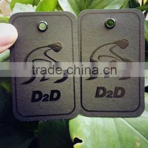 2016 Hot Sale High Quality Black Cardboard Paper Hang Tags Swing Tags for Jeans thumbnail-6
