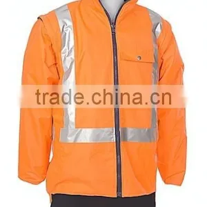 Hi Vis 3cm Lemon Windsheild Fleece Safety Jacket With Zip Front thumbnail-3