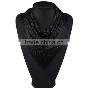Fashion Vintage Net Cloths Collar Necklaces for Womens Jewelry thumbnail-4