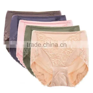 Custom High Quality Colorful 95% Cotton 5% Spandex With Lace Sexy Fancy Woman Underwear thumbnail-1