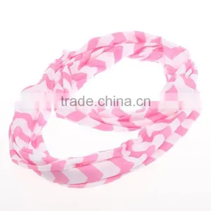 Top Quality Fashion New Design Hijab Infinity Chevron Knitted Silk Scarf thumbnail-5