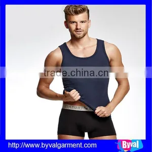 OEM Men High Quality Waistcoat Summer Dry Fit Sleeveless Plain Dyed Shirts thumbnail-4