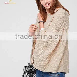 Fashion Knitted Women Merino Poncho Pattern thumbnail-2