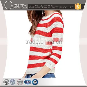 Crew Neck Loose Cheap Sweater for Women thumbnail-1