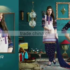 Cotton Patiala Suits thumbnail-1