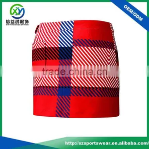 2017 Latest Fashion Color Design Ladies Slim Fit Dry Fit Skirt, Golf Skirts thumbnail-4