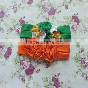 New Arrival Girl Boutique Accessories Cotton Knit Elastic Baby Girls Hair Bands Wholesale Beautiful Children Flower Headbands thumbnail-2