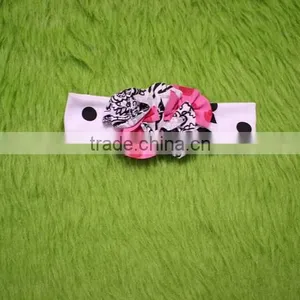 Giggle Moon Remake Bowknot Headband Polka Dot Hairbands Girl Flower Hairband Ruffled Outfits Headband thumbnail-3