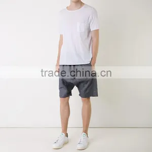 OEM High Quality 100% Cotton Drawstring Shorts Custom Men Short Pants in Guangzhou thumbnail-3