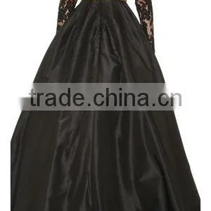 2016 Evening Skirt Fashion Flared Ladies Floor Long Skirt High Waist Pleated Ladies SkirtsOEM thumbnail-2
