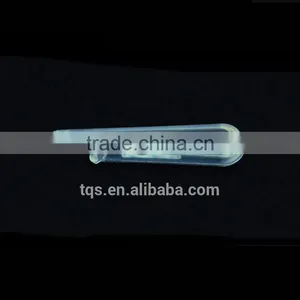 4.0*0.9*0.4cm Cheap With Teeth U-shape Clips Transparent Plastic Clips for Packing thumbnail-4