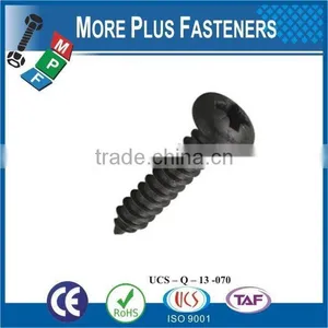 Made in Taiwan High Quality Black Coating Manufacturer Pan Head Self Tapping Screw thumbnail-6