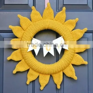 Hand Kitted Crochet Summer Sun Wreath DIY Sets thumbnail-1
