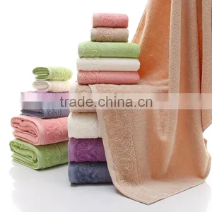 Wholesale Luxury 100% Cotton Jacquard Hotel Bath Towel Set thumbnail-2