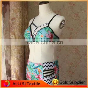 2017 Sexy Floral Printed Bandage Swimwear Sexy Bikini Women thumbnail-2