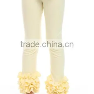 Whoelsale Stripe Cotton Autumn Girl Outfits Ruffle Leggings thumbnail-3