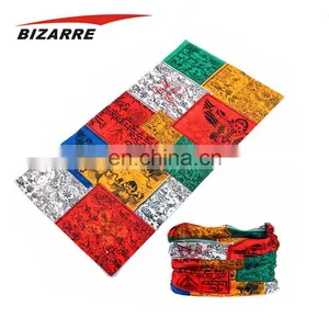 Hot Sell Custom Breathable Facemask Multicolor Square Polyester Bandana Scarf For Unisex thumbnail-1