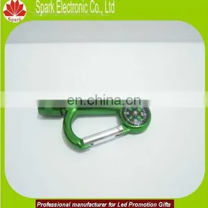 High Quality LED Carabine Flashlight With Companss Keychain thumbnail-1