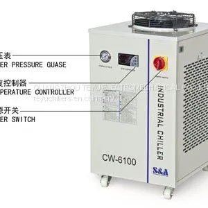 S&A Industrial Compressor Refrigeration Chiller CW-6100 Factory thumbnail-3