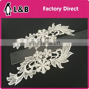 2017hot Sale Fashion Flower Lace Applique for Wedding Dress thumbnail-5