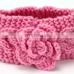 Winter New Fashion Knitted Camellia Twist Braided Baby Warm Hairband Children Kids Hair Accessories thumbnail-5