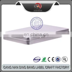 Wholesale Promotion Cheap Sliver Blank Tin Material Square Shape Custom Cigar Package Box thumbnail-1