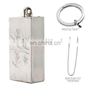 Silver Necklace Charm - Signature Engraved thumbnail-1