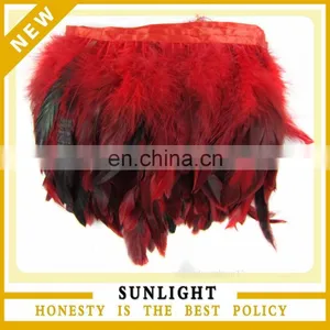 Rooster Feather Trimming For Garments & Jewelry thumbnail-1