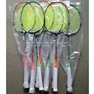 Brand OEM Carbon Fiber Badminton Racket With Cover Factory Custom Logo thumbnail-3