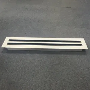 HVAC Air Conditioner High Ceiling Linear Slot Air Diffuser Grille With Plenum Box thumbnail-3