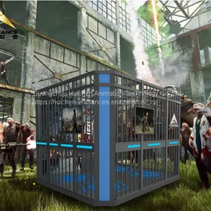 Immersive Virtual Reality War Battle Motion Simulator Equipment 9D VR Multiplayer Shooting Game Machine thumbnail-1