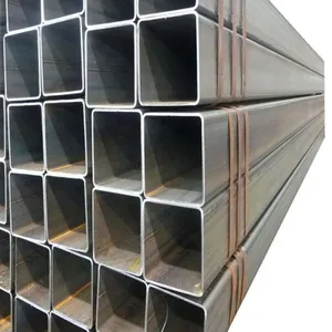 Hot Rolled Carbon Square Steel Pipe / Rectangular Black Pipe / Hollow Section Mild Tubes thumbnail-5