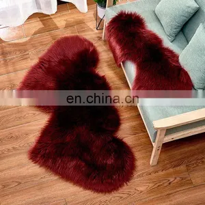 Wholesale Different Shapes Colors Fur Rugs Faux Carpet thumbnail-4