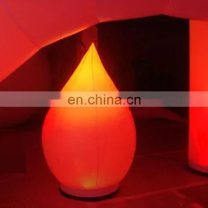 Ground LED Lighting Decoration Inflatable Water Drop Lights With Air Blower for Events Party thumbnail-4