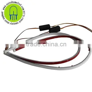 Universal LED Flexible Strip White or White Yellow Dual Color DRL Light thumbnail-1
