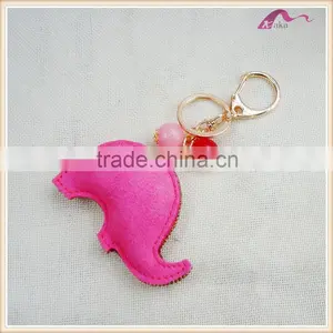 New Designs Crystal Elephant Animal Keychain With Beads Promotional thumbnail-2