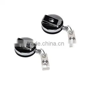 Yueton Pack of 2 Retractable Name Badges Holder ID Card Key Cards Holder Reel thumbnail-1