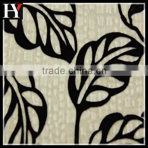 Flock On Flock For Sofa Cushion Chair In Popular Drawing Like Geometry Or Flowers And Plants Any Pattern As Customer Request thumbnail-1