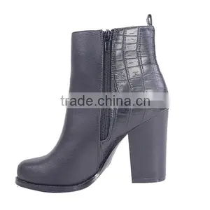 Motocross Asian Patchwork High Ankle Boots China High Heel Wellington Boots thumbnail-4