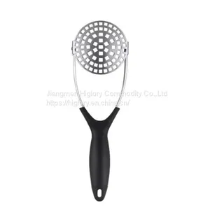 Food Grade Factory Wholesale Folding Manual Hand Stainless Steel Potato Masher Presser thumbnail-1
