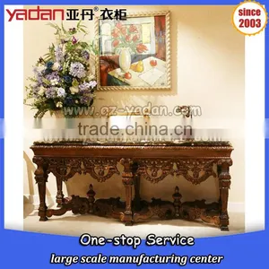 High End Retro Console Table, Wall Table Using, Corner Console Table Wooden Carving Design thumbnail-3