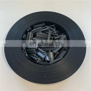 Dark Grey 4.7cmx50m 100 Clips Hard Plastic PVC Strip Screen Fence Zaun Streifen Hart thumbnail-2