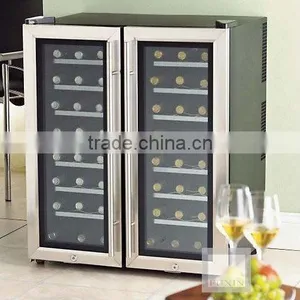 FUXIN:JC-140SEW.Thermoelectric Wine Cooler With 2 Glass Door / Table Top Wine Cooler . thumbnail-1