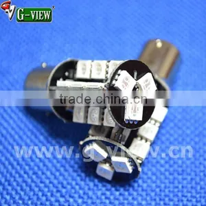 no Error Car Led Turn Light , 12v Car Led S25 Auto Turn Bulb , 1156/7 27smd 5050 Canbus Car Led Lamp thumbnail-4